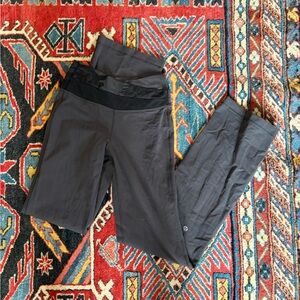 Gray Lululemon flared leggings